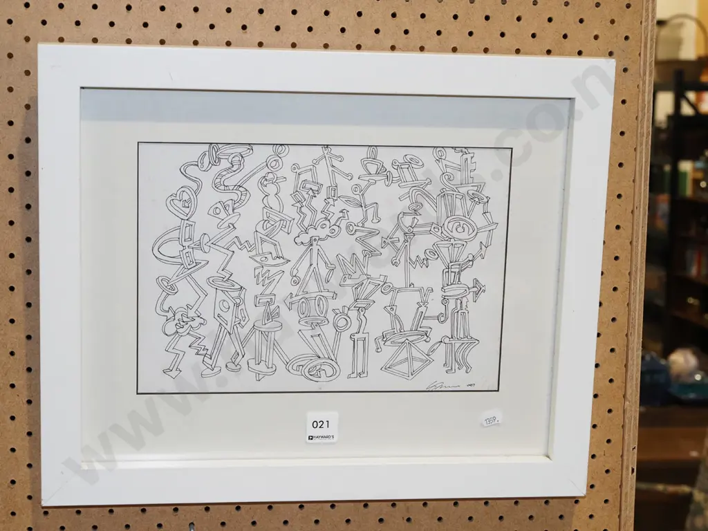 framed ink - doodle (foxing) Image 1++
