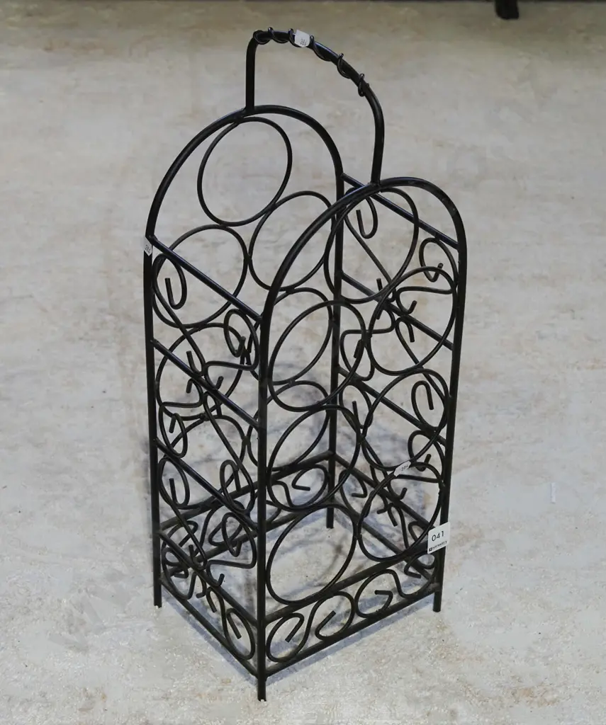 small metal wine rack H540 Image 1++