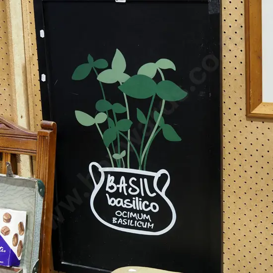 basil print on board