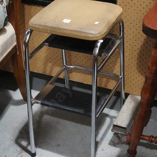 vinyl top kitchen step stool