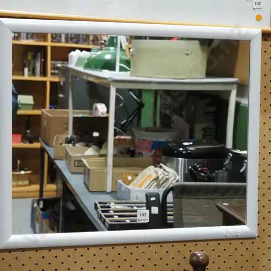 framed wall mirror