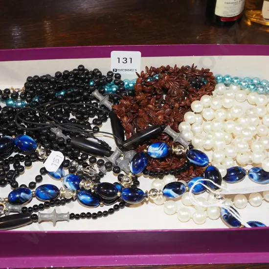tray of costume jewellery