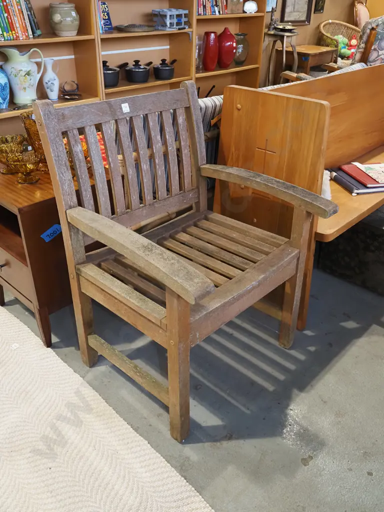 hardwood outdoor armchair Image 1++