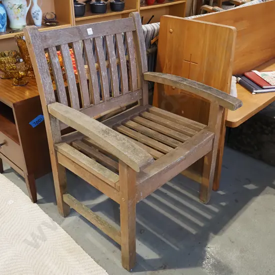 hardwood outdoor armchair