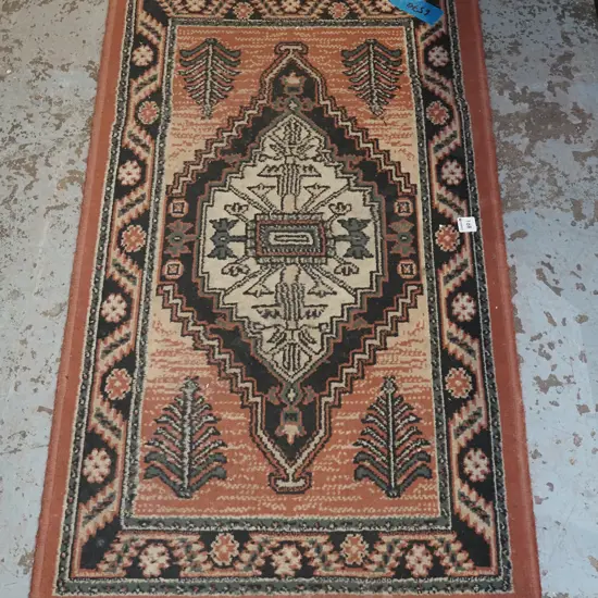 small synthetic rug L1600