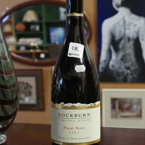 bottle of Rockburn pinot noir 2023