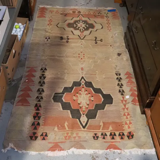 well worn kilim  L1900 W1010
