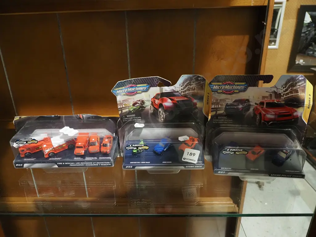 3x boxed Micro Machines toy vehicles Image 1++