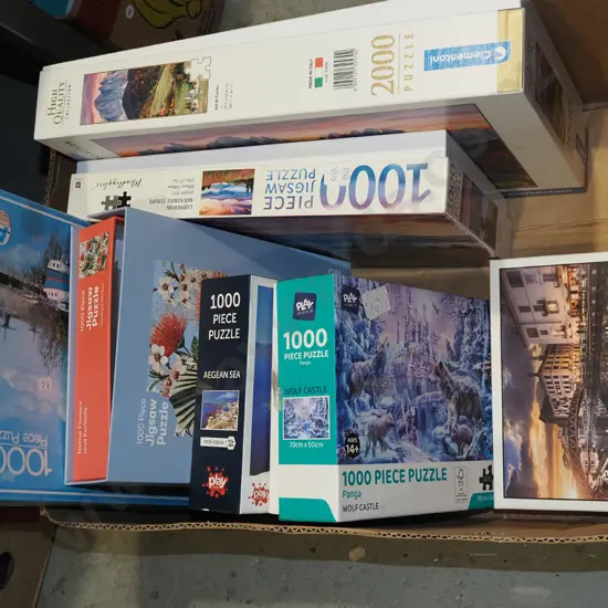 box of puzzles