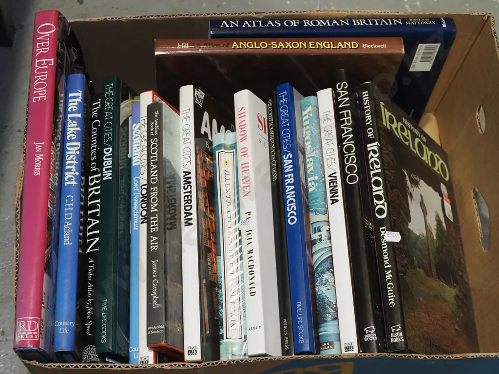 box of travel books Image 1++