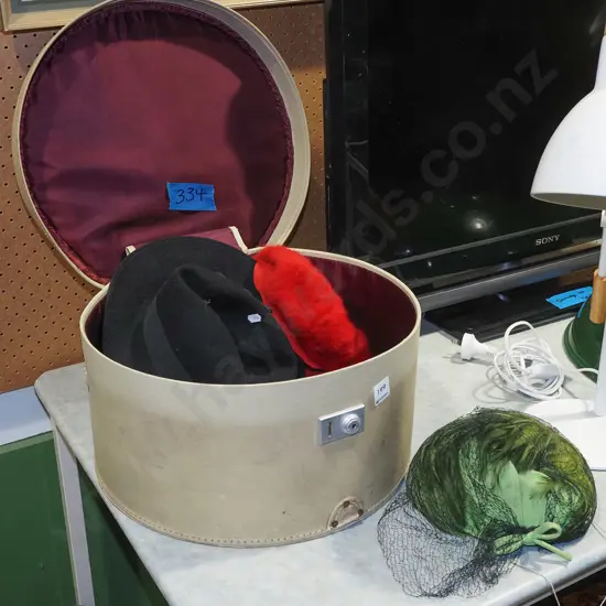 hat box and hats