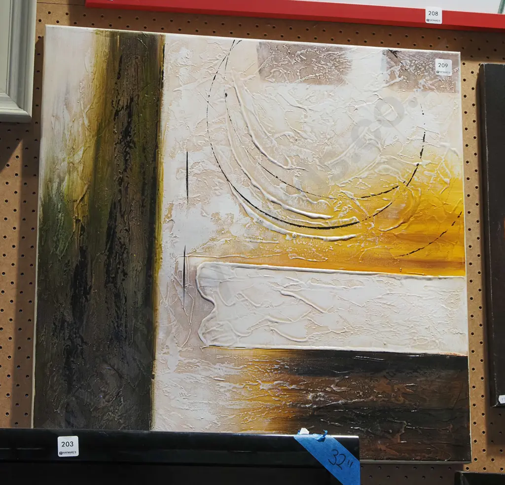 framed mixed media on canvas - abstract Image 1++