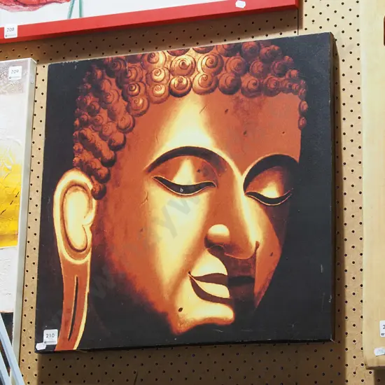 framed print on canvas - buddha