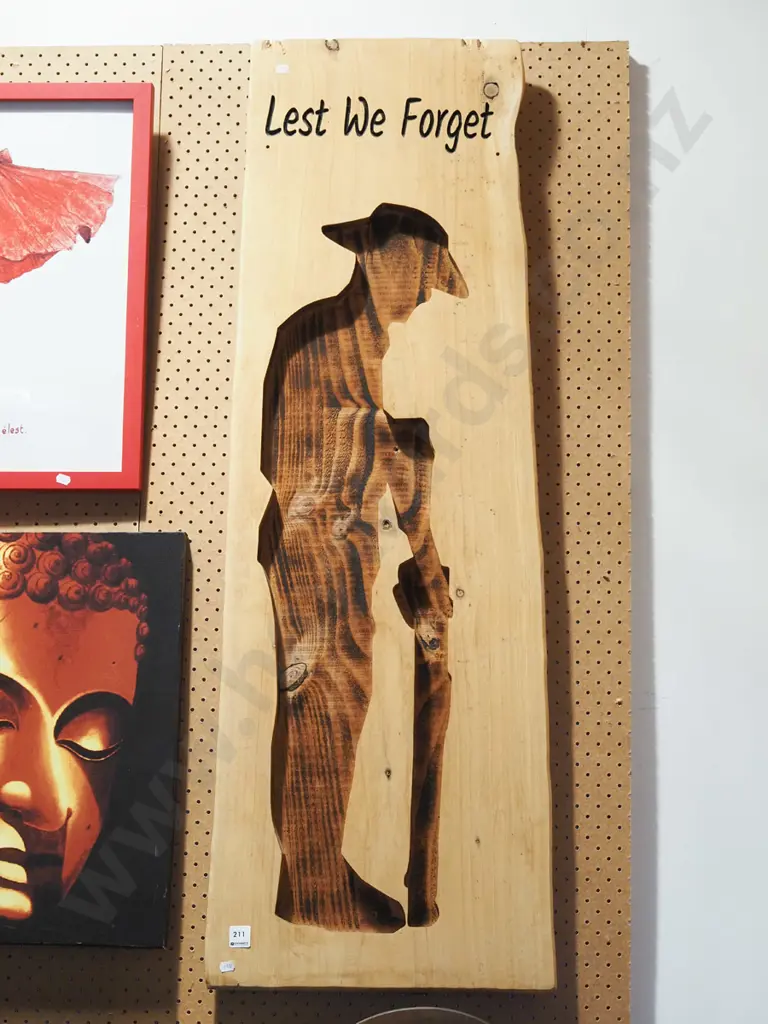 framed wood cut out soldier picture Image 1++