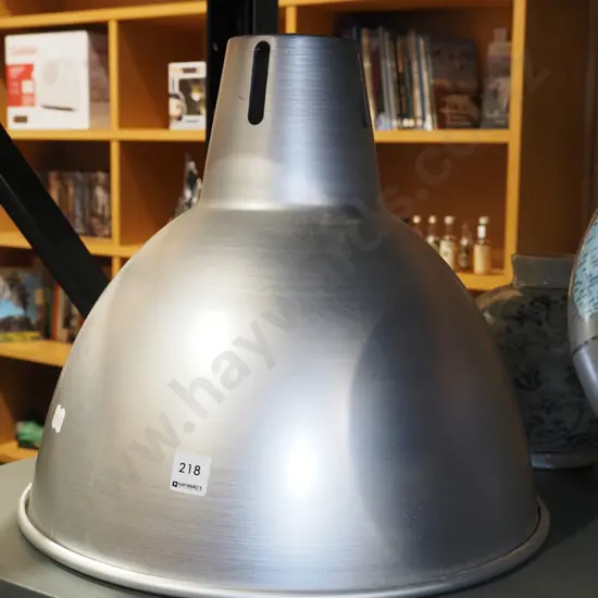large spun aluminium industrial light shade Diam410