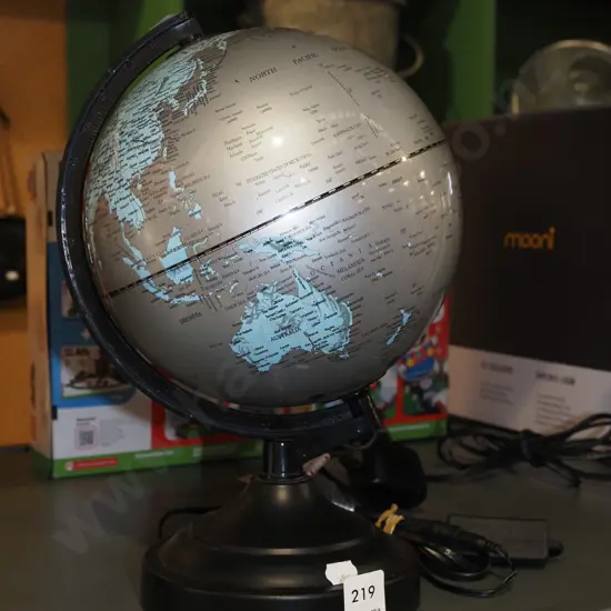 illuminated world globe H320