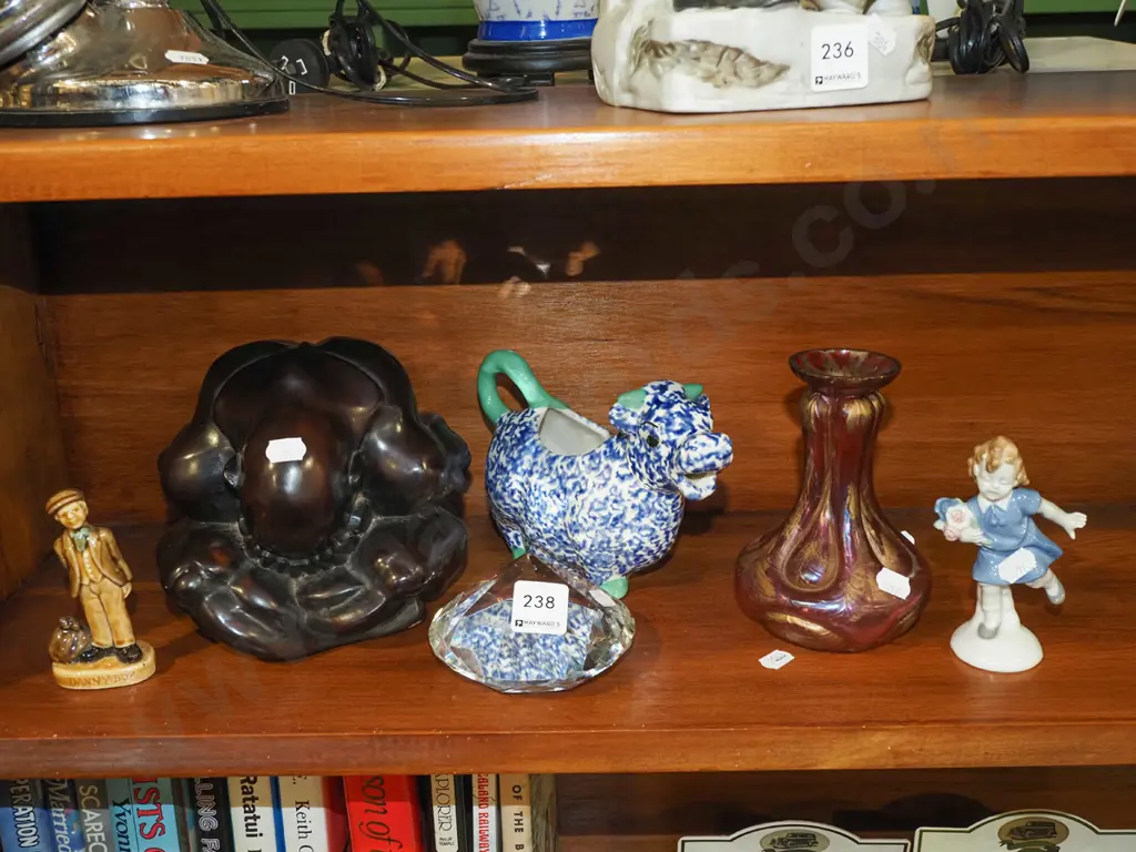 figurines, cut glass paperweight, vase etc Image 1++