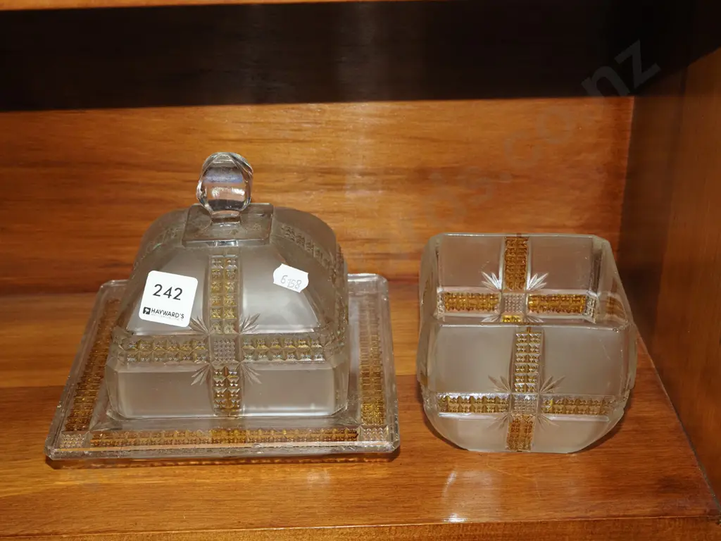 cut glass bowl, cover dish Image 1++