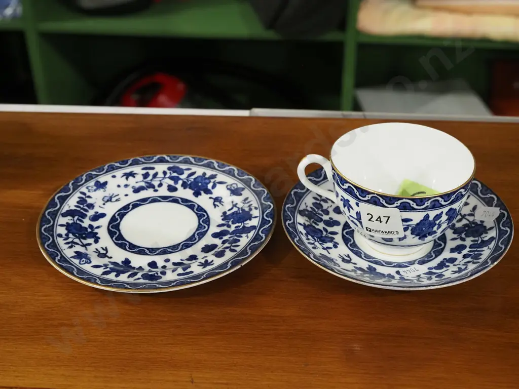 Royal Doulton floral trio, cup has crack Image 1++