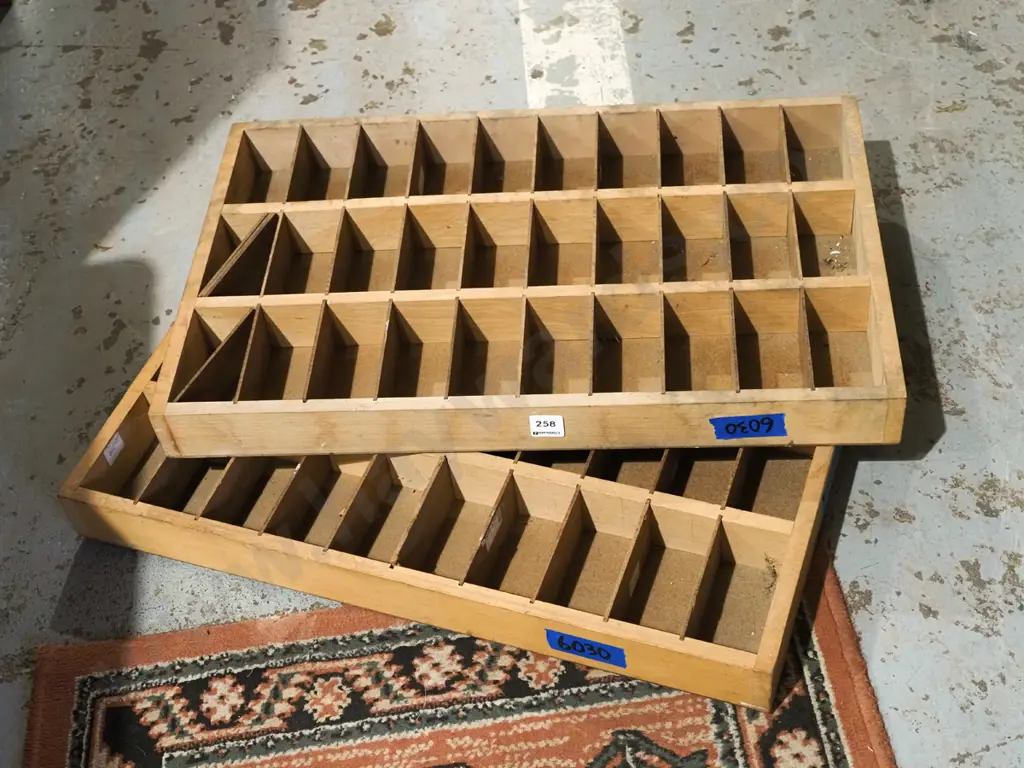 2x typesetter trays L565 Image 1++