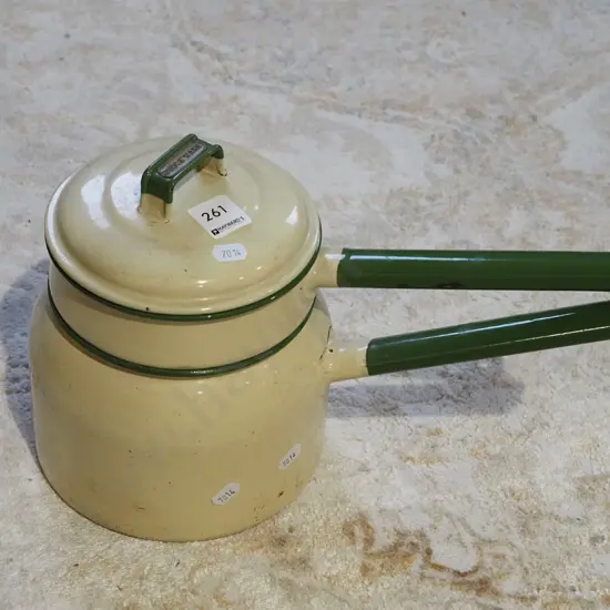 Judgeware enamel double boiler