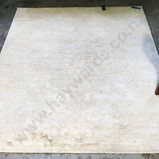 polyester cream floor mat L1840 W1250