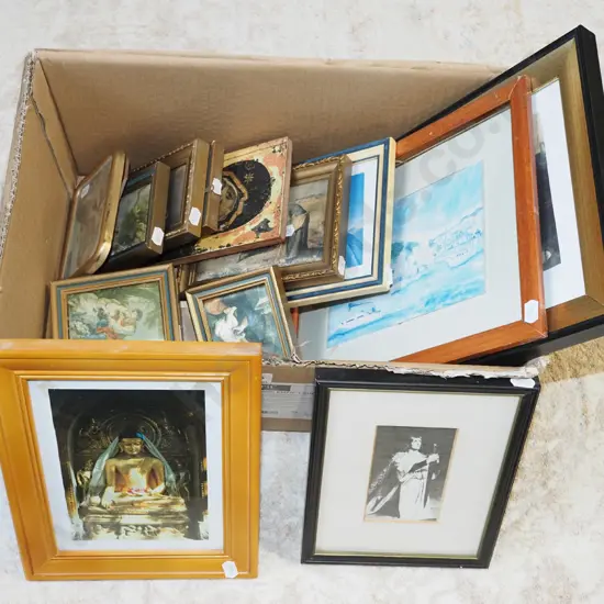 box of numerous prints