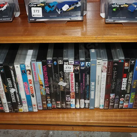 box of DVDs