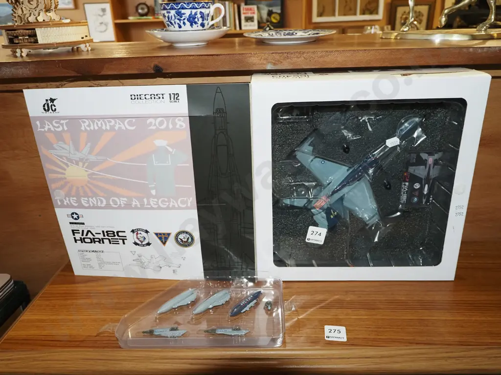 boxed model of a Hornet fighter plane Image 1++