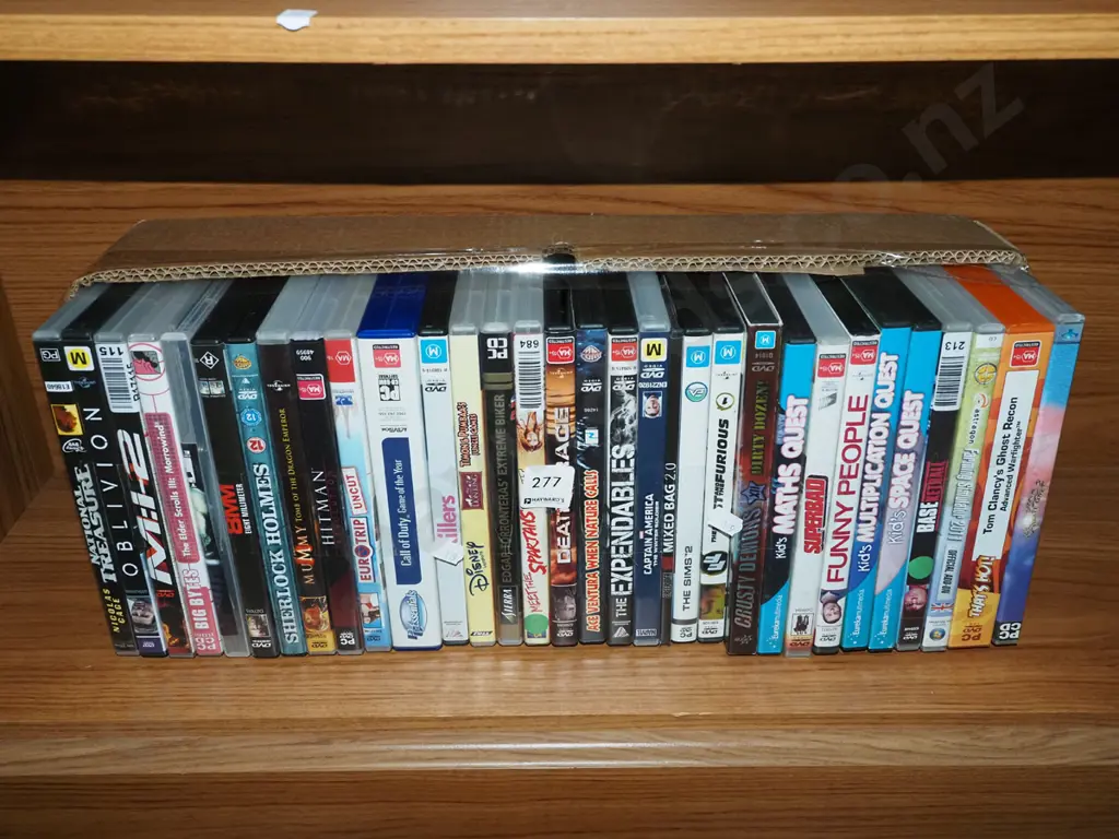 box of DVDs Image 1++