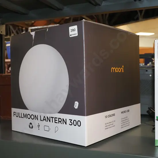 box; full moon lantern - 10 colours