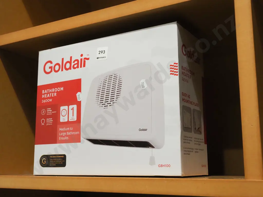 box; Goldaire bathroom heater Image 1++