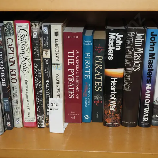 various pirate and other books