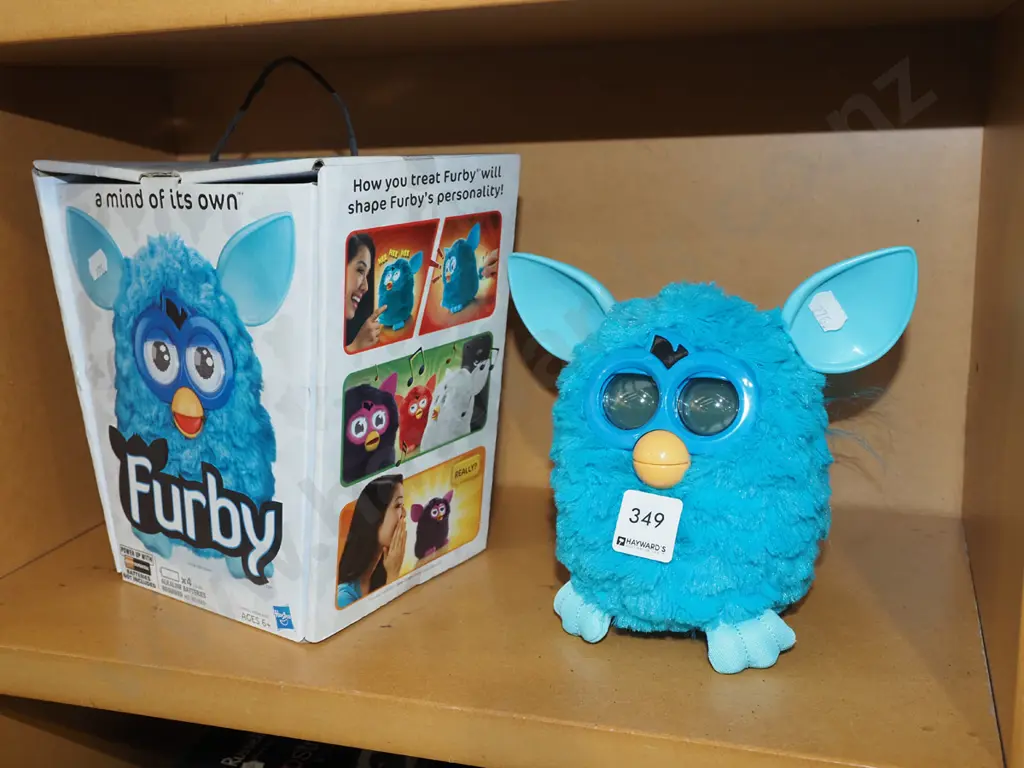 teal Furby with original box Image 1++