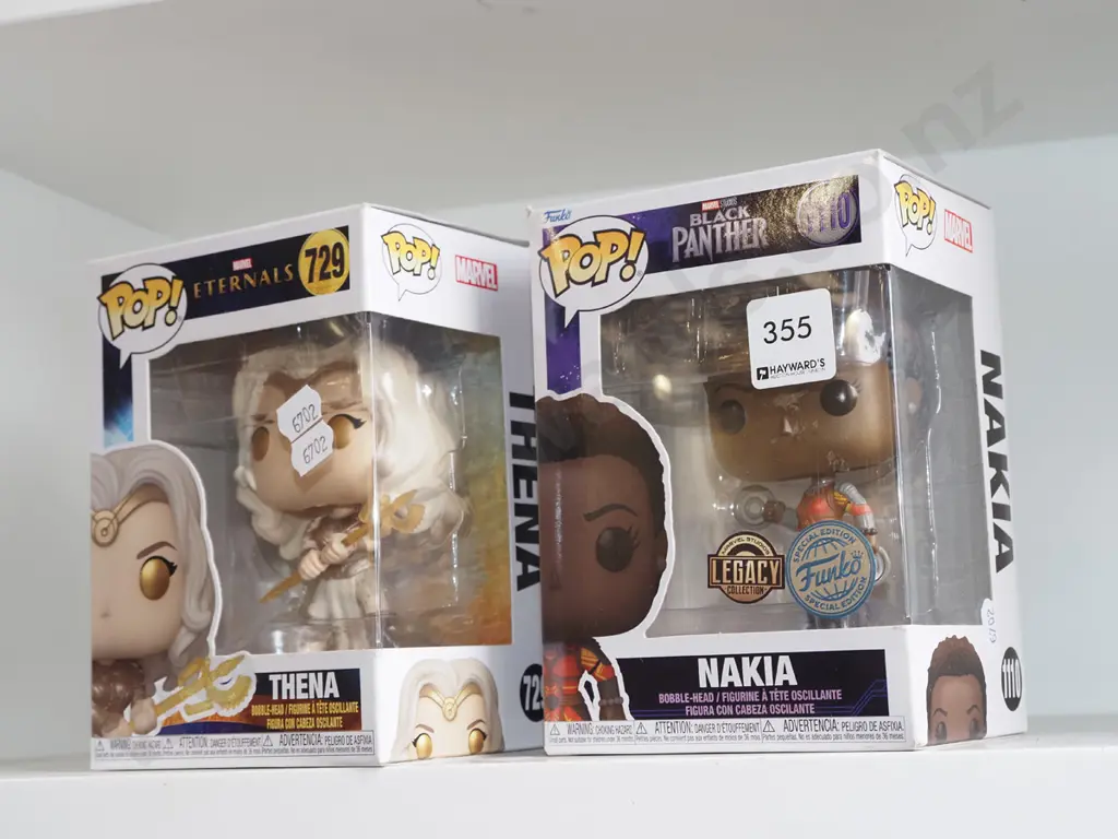 2x boxed Pop figurines; Thena, Nakia Image 1++