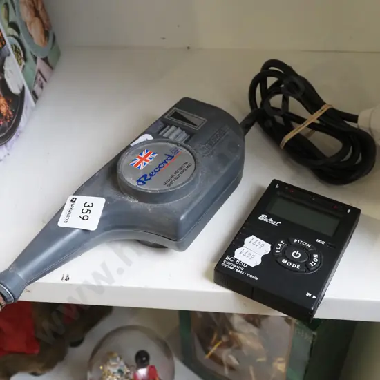 Record rotary tool, electronic tuner