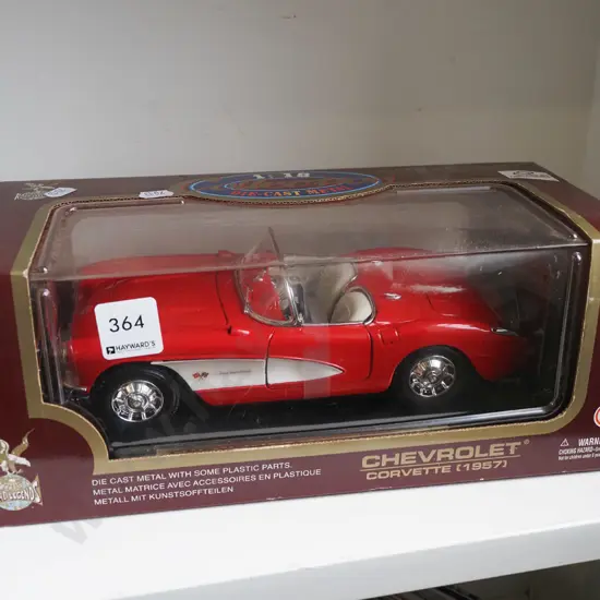 diecast scale model of 1957 Corvette