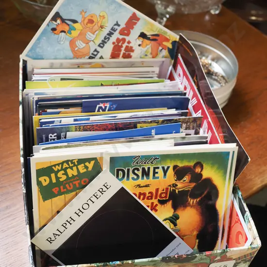box of postcards