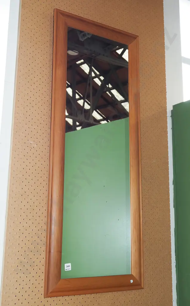 wood framed wall mirror H1150 Image 1++