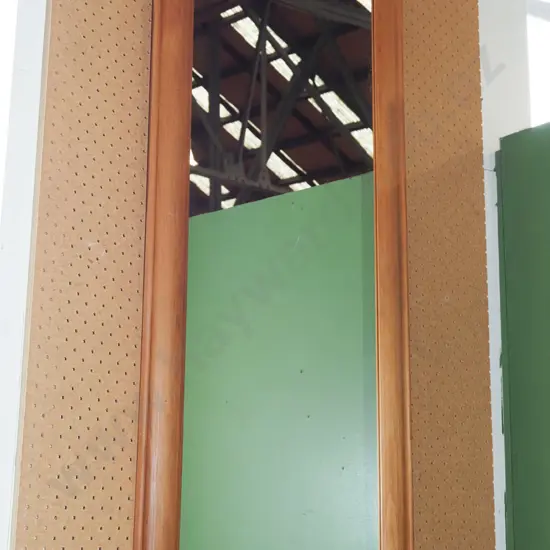 wood framed wall mirror H1150