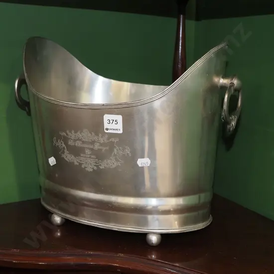 champagne branded ice bucket