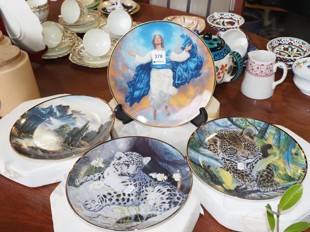 4x Franklin Mint cabinet plates  Image 1++