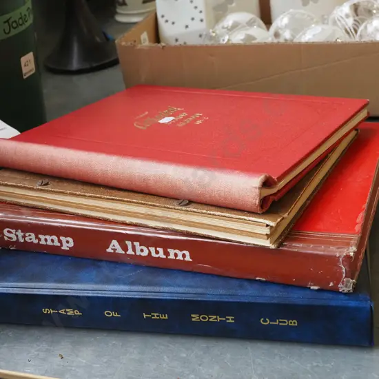 4x stamp albums