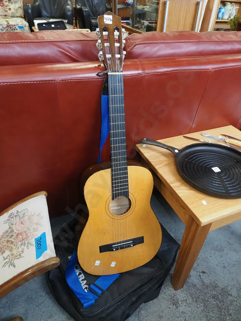 acoustic guitar and soft carry case Image 1++