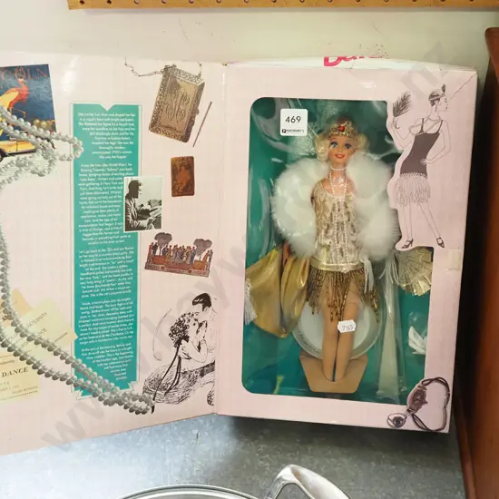 box; Barbie 1920s flapper doll -damage to box
