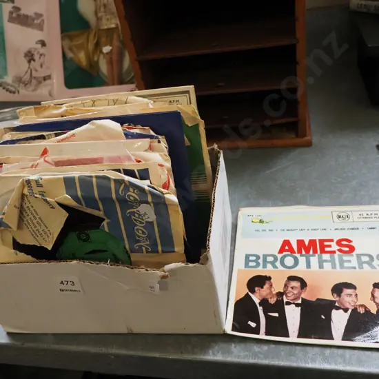 box of 45s