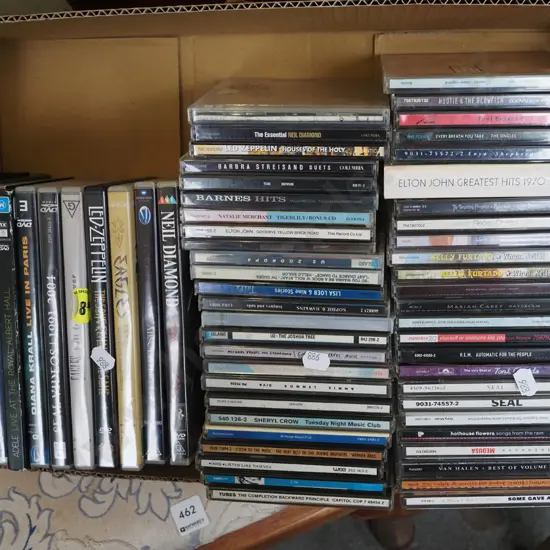 box of DVDs