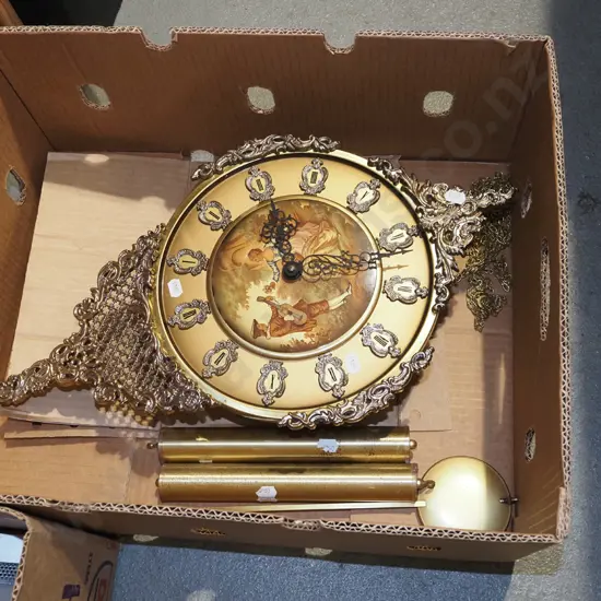 reproduction French themed classical style wall clock