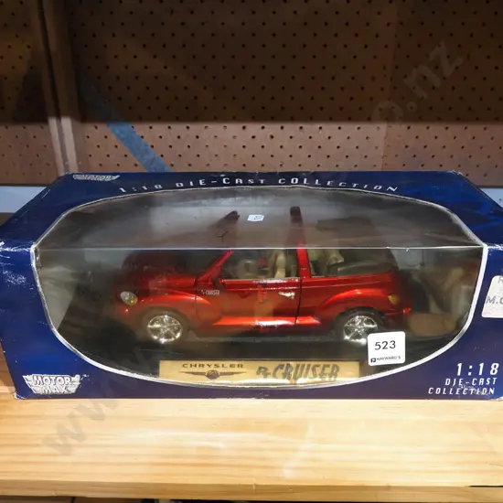 diecast model vehicle of Chrysler PT Cruiser - box needs a clean