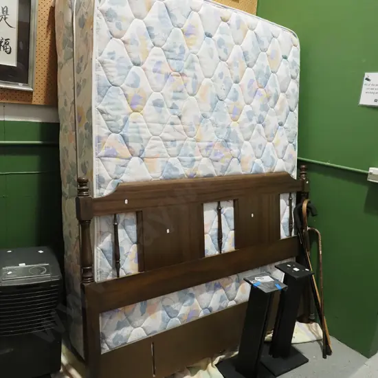 Sleepwell Mercury queen bed base, mattress and headboard